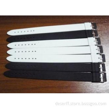 White Rubber Watch Strap , Custom Design